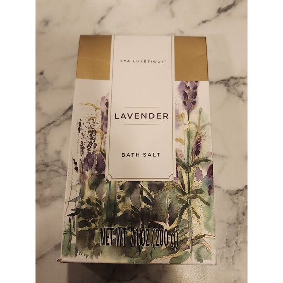 Spa Luxetique Lavender Bath Salt 7.1 Oz (200g) Relaxing Aromatherapy - Picture 4 of 5